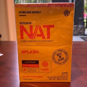 Prüvit KETO//OS NAT Pure Therapeutic Ketones. Splash Charged (caffeinated)